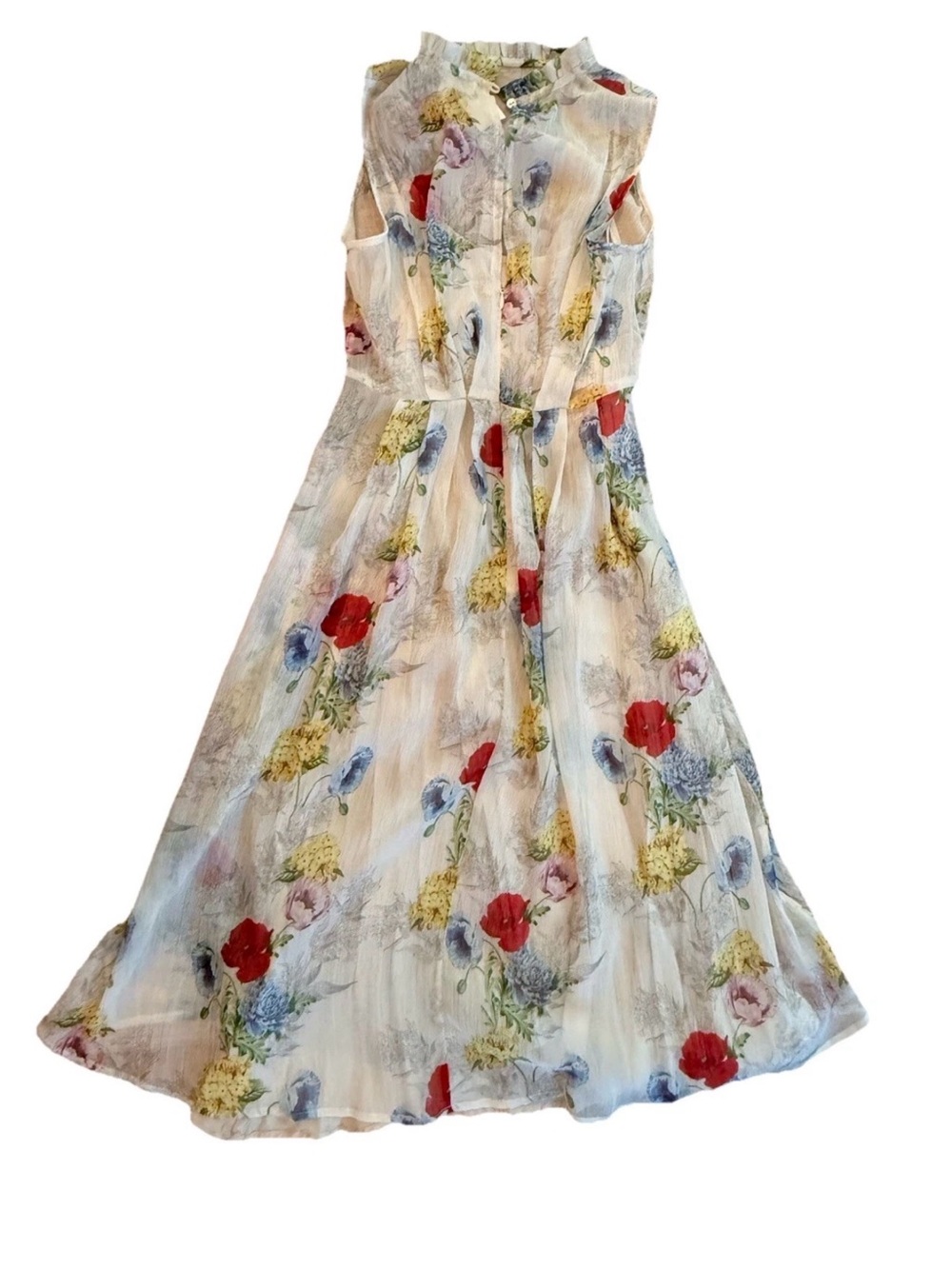 Anthropologie eri + Ali Floral Dress 0 Petite - Picture 2 of 3